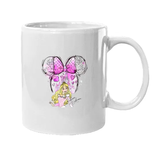 Aurora Princess Mugs, Disney Princess Mugs, Watercolor Disney Princess Mugs