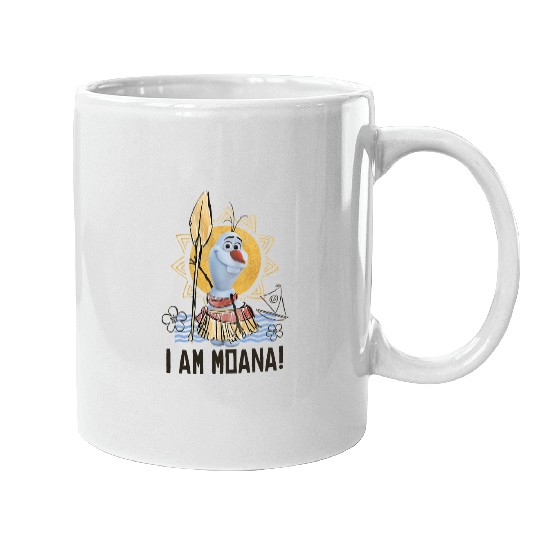 Funny Disney Olaf Presents Moana Mugs, I Am Moana Bella Canvas Mugs, Disney Vation Mugs