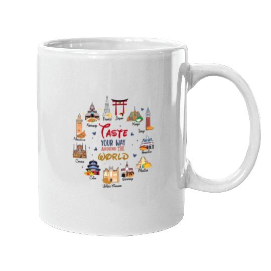 Disney Epcot World Showcase Countries Food Taste Your Way Around The World Mugs