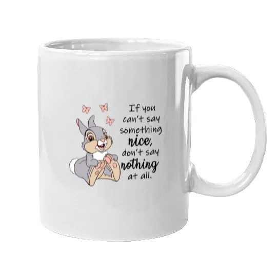 Disney Inspired Thumper Bambi Unisex Short Sleeve Mugs, Don't Say Nothing At All