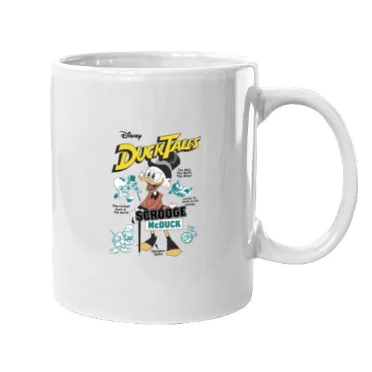 Disney DuckTales Scrooge McDuck Comic Cover Mugs, DuckTales Mugs