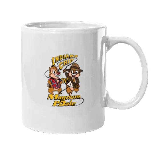 Chip and Dale Mugs, Indiana Mugs, Disney Couple Mugs, Disney Family Mugs