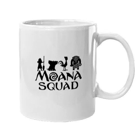 Moana Squad Mugs; Moana Fan Mugs; Maui, Pua, Hei Hei Pullover; Moana Movie Gift; Moana Disney Sweater; Family; Hoody; Jersey; (T295)