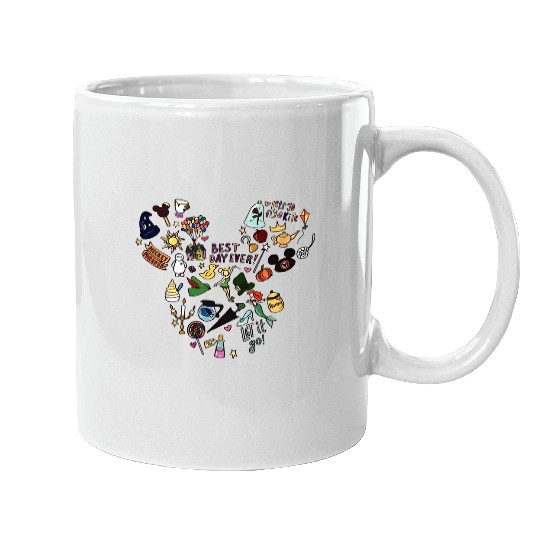 Best Day Ever Mugs, Disney Mugs, Disneyland Trip Mugs