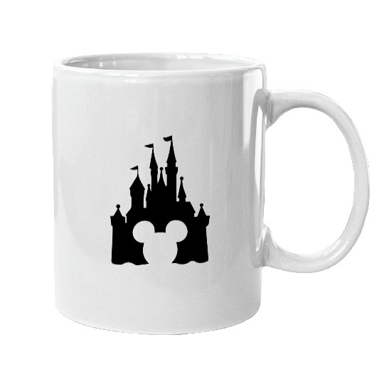 Disney Castle Mickey Mugs, Mickey Mouse Castle Mugs, Mickey Ears Disneyworld, Disney Castle Mugs, Disney Vacation Mugs, Disney Trip