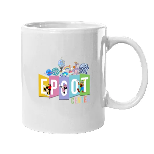 Disney Epcot Mugs, Epcot Center Mugs, Disney Epcot Vintage Mugs