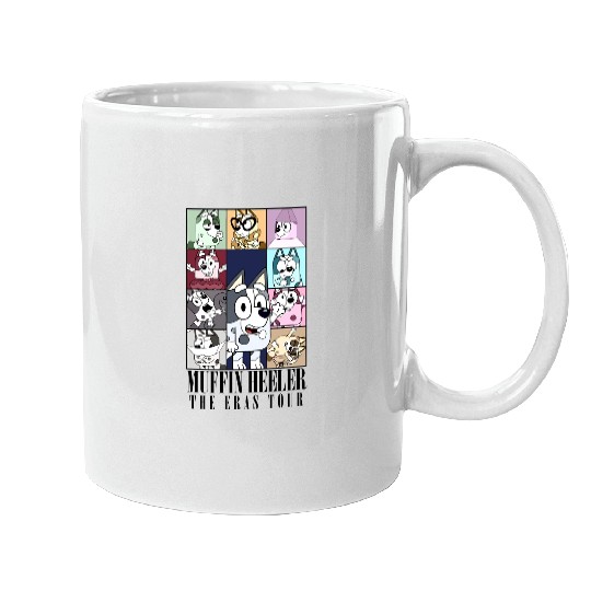 Discover Muffin The Eras Tour Mugs, BlueyDad Muffin Mugs, Muffin Heeler Time Out Tour