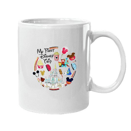 My First Disney Trip Mugs, Disney Mugs, Disney Trip Mugs, Disney Vacation, Family Disney Mugs, Disney World Mugs