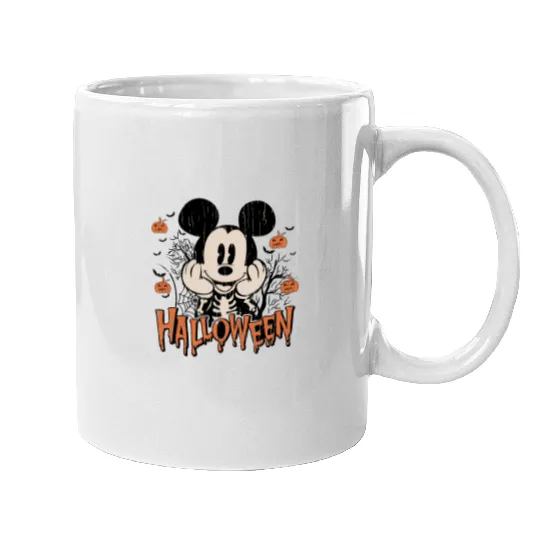 Vintage Mickey Halloween Mugs, Disneyland Halloween Mugs, Disneyworld Halloween Mugs, Retro Magic Kingdom Mugs, Disney Family Mugs