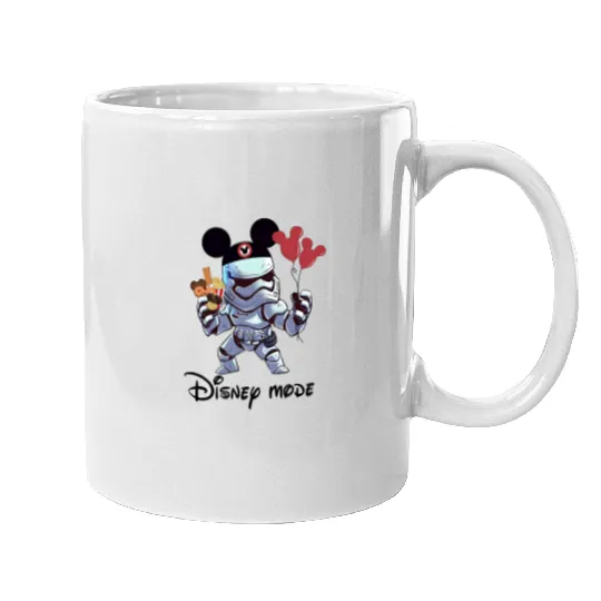 Stormtrooper Mickey Balloon Mugs, Disney Star Wars Ice Cream Mugs