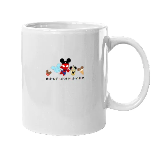 Spiderman Best Day Ever Mugs, Baby Spiderman, Disney Snacks Mugs