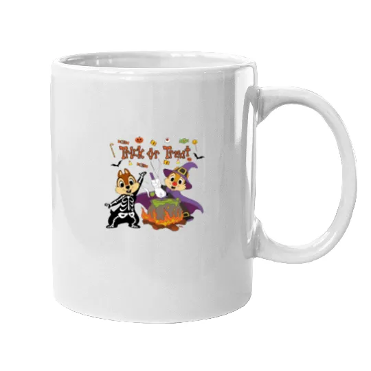 chip and dale Mugs, chip and dale halloween, disney chip and dale halloween Mugs, chip and dale, halloween Mugs, , 121644