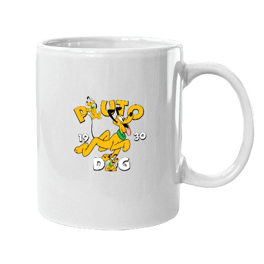 Vintage Disney Pluto Mugs, Pluto est 1930 Mugs, Mouse Trip Mugs, Disneyland Mugs, Disney Vacation Mugs
