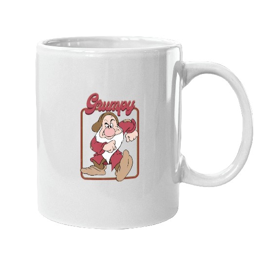 Grumpy Dwarf Vintage Mugs, Snow White And The Seven Dwarfs Mugs