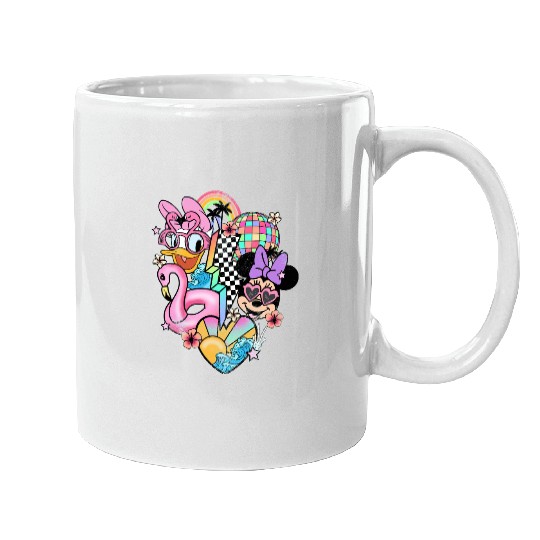 Disney vintage Mugs - Disney Daisy Minnie Mugs - Disney Epcot Mugs