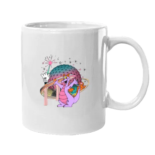 Disney Figment Mugs, Epcot Figment Mugs