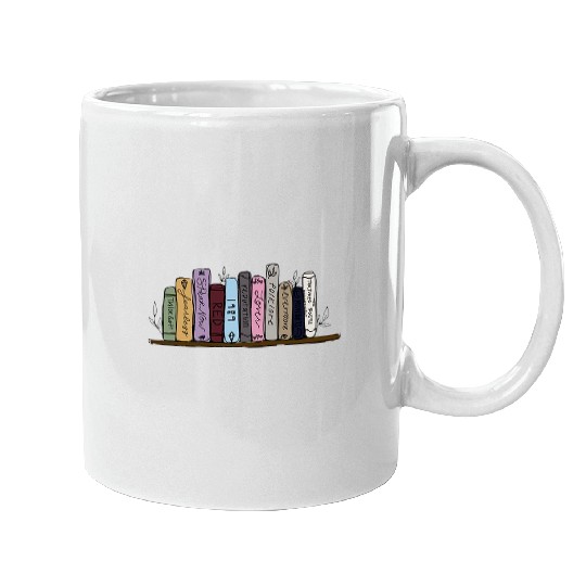 Discover Taylor albums on bookshelf Mugs