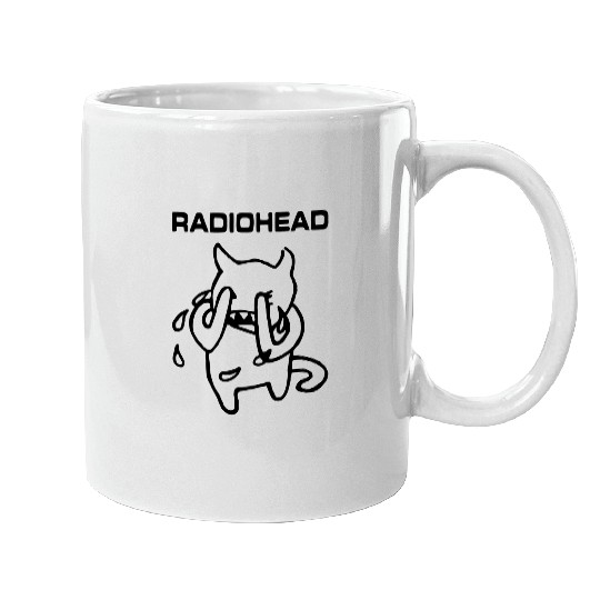 Radiohead Crying Black Devil Mugs
