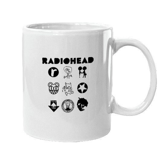 Radiohead Black All Icon Mugs
