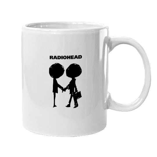 Shake hands With Black Radiohead Mugs