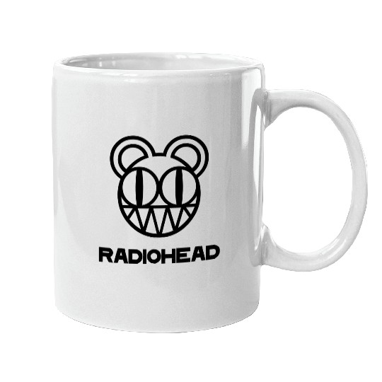 Radiohead Black Smile Head Mugs