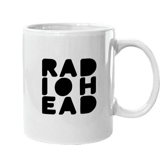 Simple Bold Text Radiohead Mugs
