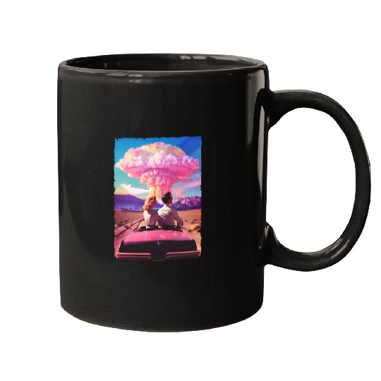 Barbenheimer Barbie the destroyer of word Mugs, Barbie Movie Oppenheimer Mugs