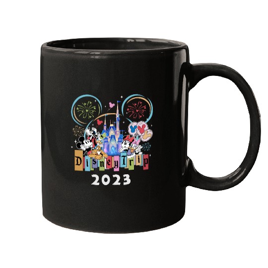 Disney Trip 2023 Family Mugs, Mickey And Friends 2023 Mugs