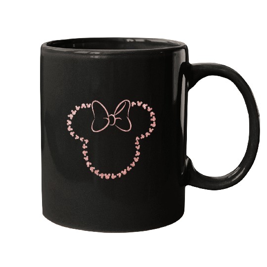 Glitter Rose Gold Minnie Mugs, Disney Mugs, Minnie Ear Mugs