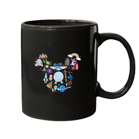 Disney Epcot Matching Mugs for Men, Women and Kids with Mickey Head Ears