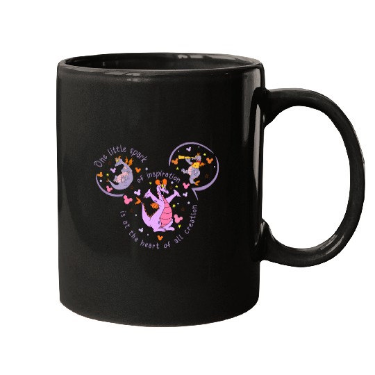 Figment Inspiration Mugs, Disney Figment Mugs, Purple Dragon Mugs, Disney Trip Mugs