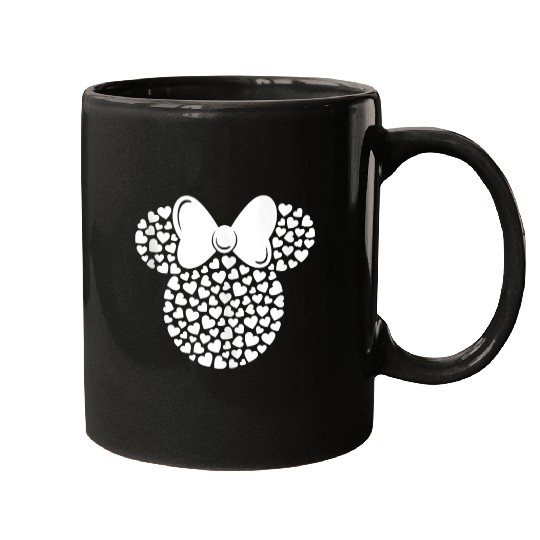 Discover Disney Minnie Mouse Icon Filled with White Heart Mugs