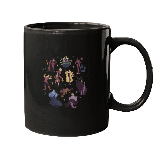 Discover Disney Villains Group Shot Doodles 9286 Mugs