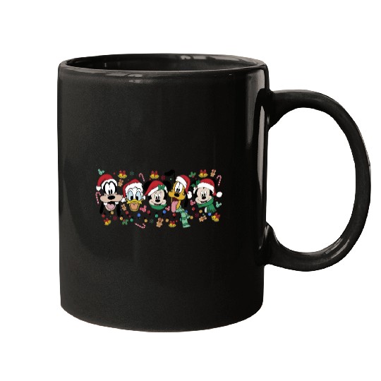 Disney Mouse And Friends Christmas Mugs, Disney Christmas Matching Mugs