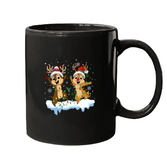 Disney Chip And Dale Christmas Mugs, Cute Christmas Couples Mugs