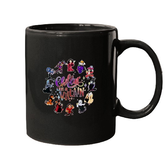 Discover Disney Villains Chillin Like A Villain Halloween Mugs