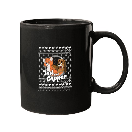 Disney The Fox and the Hound Christmas Tod And Copper Logo Mugs