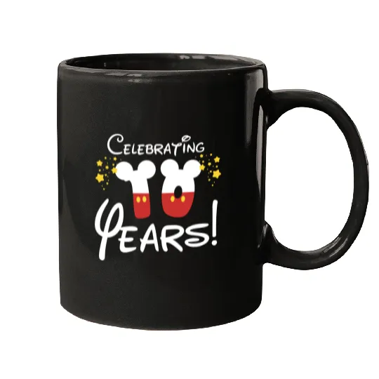 Discover Celebrating 10 Years Disney Mugs, Anniversary Mugs