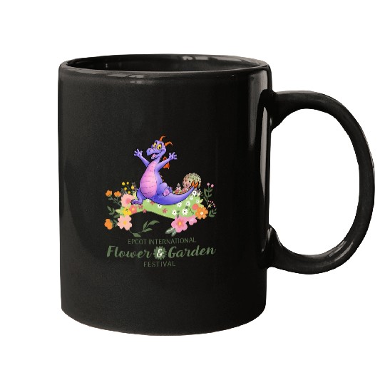 Vintage Disney Epcot Figment Color Mugs