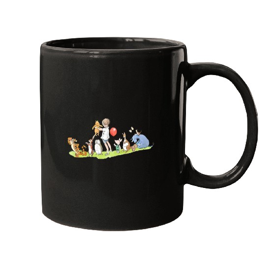Discover Disney Adventures Christopher Robin & Winnie The Pooh Group Shot Retro Mugs
