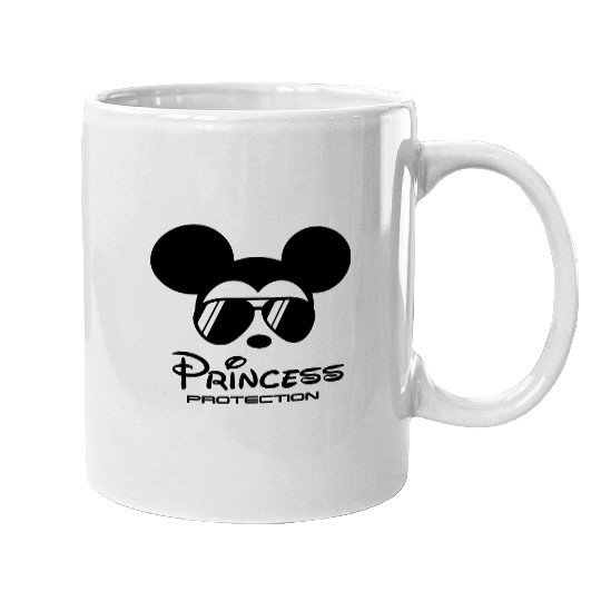 Princess Protection Mugs, Disney Princess Security Mugs, Disney Dad Mugs, Mickey Mouse Mugs