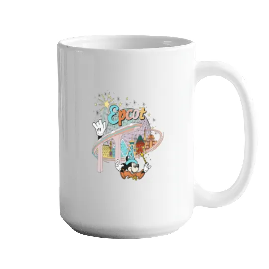 Disney Epcot Mugs, Vintage Epcot 1982 Mugs