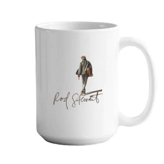 Rock And Pop Star Rod Stewart Signature Mugs