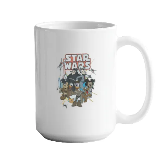 Retro Disney Star Wars Mugs, Mickey Star Wars, Star Wars Disney Characters