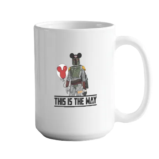 This Is The Way Mandalorian Mugs Disney Mickey Mouse Ears Mugs