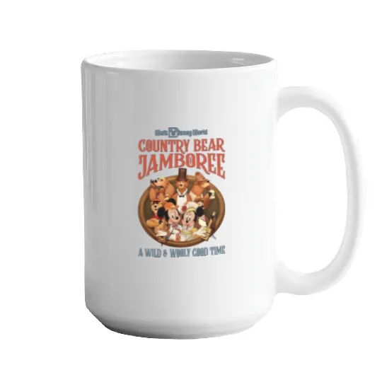 Disney Country Bear Jamboree Mugs, Mickey Country Bear Mugs