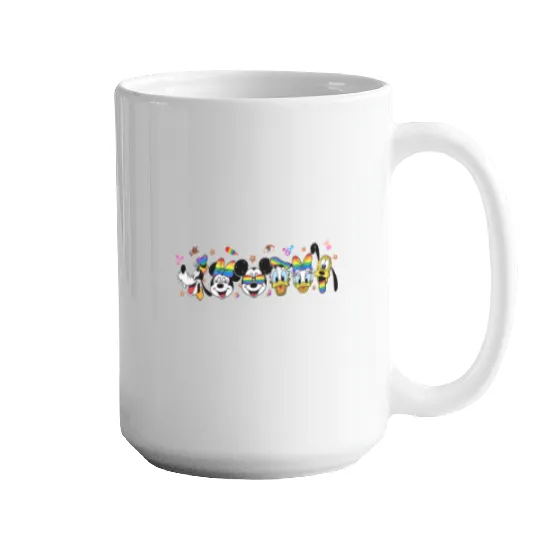 Disney Pride 2023 Mugs, Rainbow Mickey