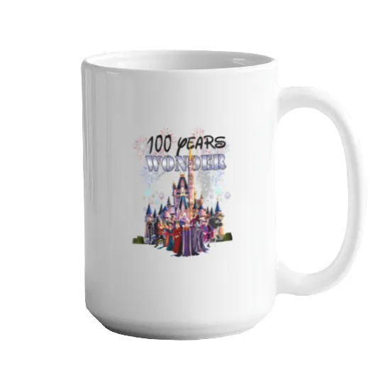 100th Disney Villians Mugs, Disney 100 Years of Wonder Mugs, Disney 100th Mugs