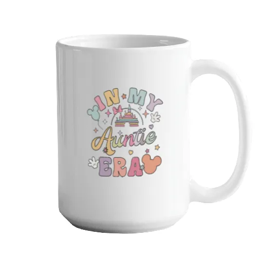 In My Auntie Era Mugs, Disney Aunt Mugs, Ears Mugs for Auntie