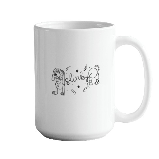 Cute Slinky Dog Disney Mugs, Disney Mugs, Mickey Ears Slinky Dog Mugs